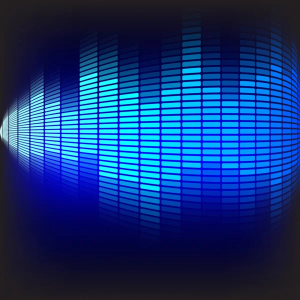 Abstrakter Hintergrund - blauer Equalizer — Stockvektor