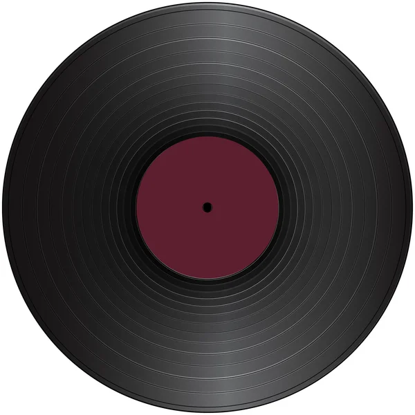 Vintage Vinyl Long Play Record — Stock Vector