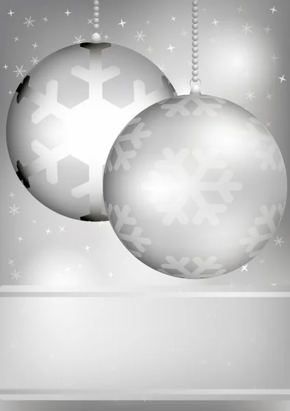 Argent fond de Noël — Image vectorielle