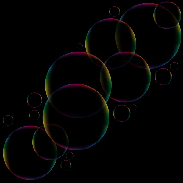 Többszínű buborékok — Stock Vector