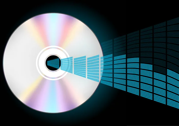 CD et égaliseur — Image vectorielle