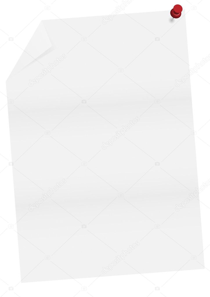 Empty paper sheet