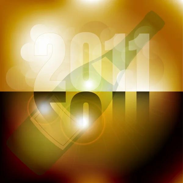 Neujahrsfeier 2011 Hintergrund — Stockvektor