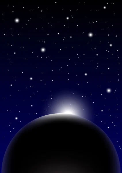 Hintergrund des Nachthimmels — Stockvektor