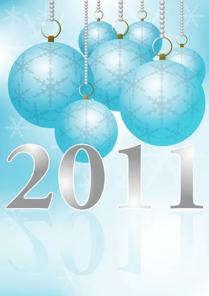 Yeni yıl 2011 arka plan — Stok Vektör