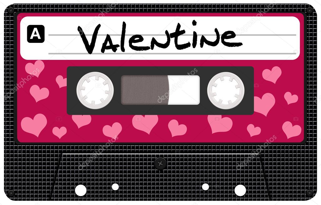 Valentine Day Cassette tape