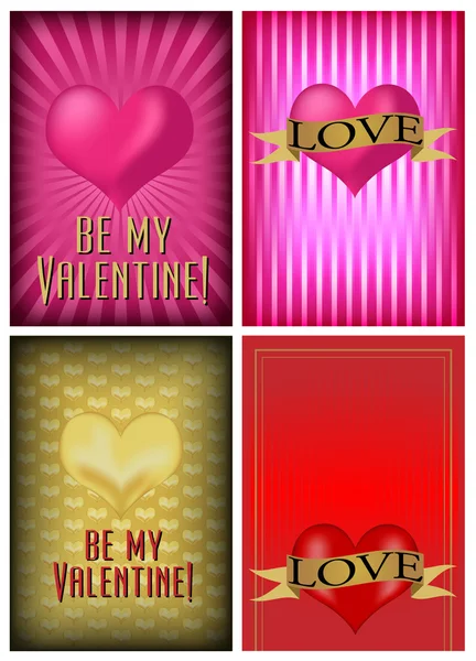 Valentine Day Backgrounds — Stock Vector