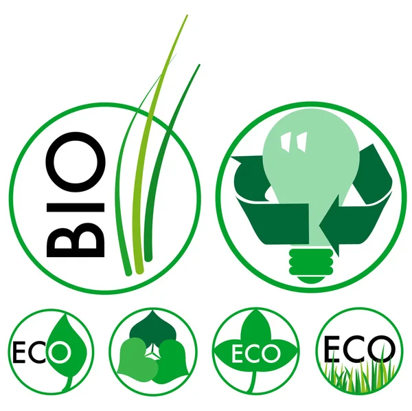 Eco pictogrammen — Stockvector