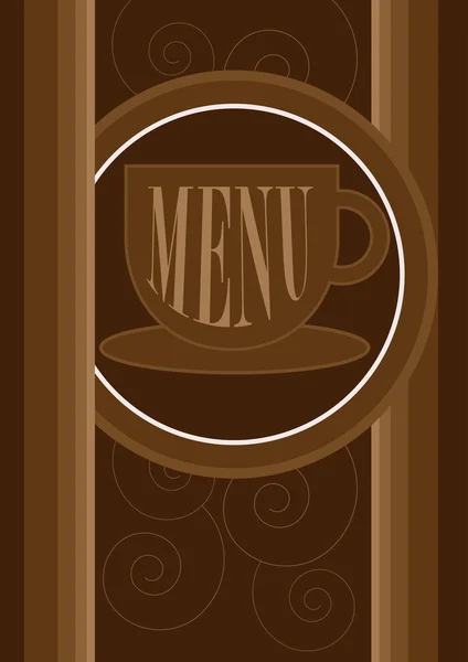 Conception de carte de menu — Image vectorielle
