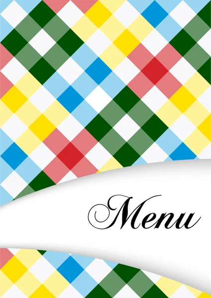 Design della scheda menu — Vettoriale Stock