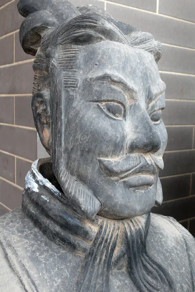 Terracotta warrior, ami egy fantasztikus turisztikai attrakciója, Xi'an, Kína. — Stock Fotó