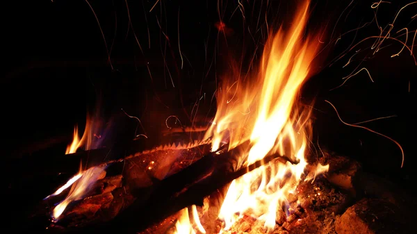 stock image Bonfire at night