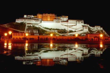 Potala Palace in Lhasa Tibet clipart