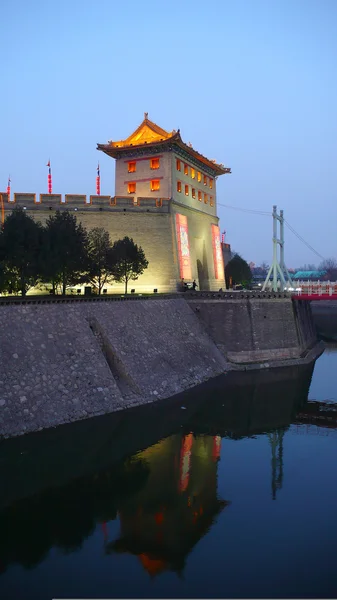 Gece sahnelerinde xian, Çin — Stok fotoğraf