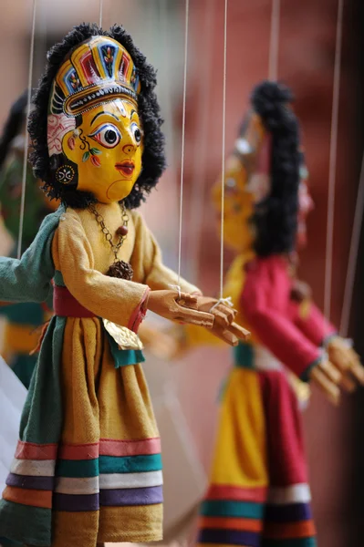在尼泊尔加德满都木偶 — 图库照片