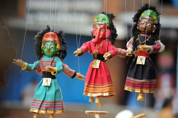 Marionet in kathmandu, nepal — Stockfoto