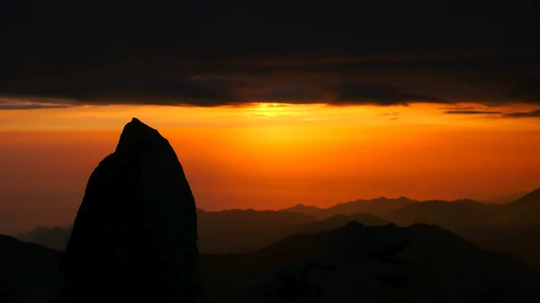 上部山の日の出の風景 — ストック写真