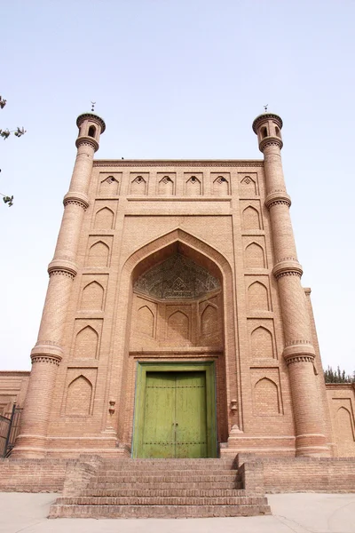 在新疆中国著名地方伊斯兰清真寺的地标 — 图库照片