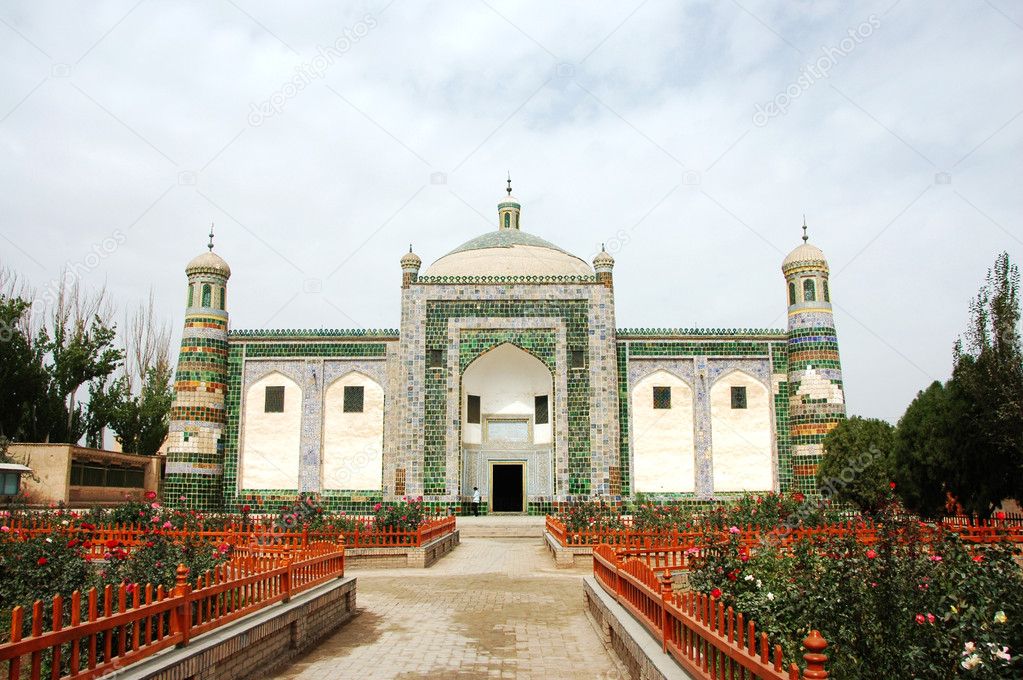 Landmarks of a historical Islamic mosque in Sinkiang China