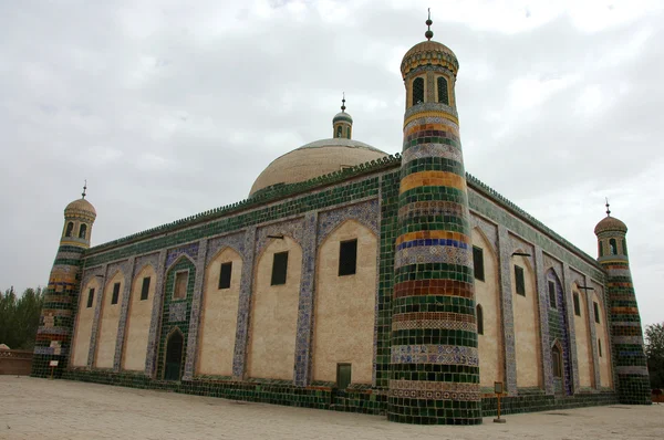 在中国新疆的伊斯兰清真寺的地标 — 图库照片