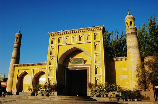 具有里程碑意义的新疆中国著名伊斯兰清真寺 — 图库照片