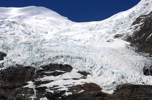 Glacier in snow mountains — Stock Photo, Image