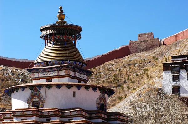 Antigos lamasery no Tibete — Fotografia de Stock