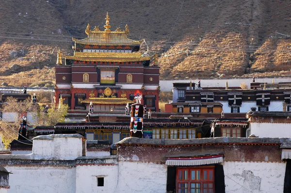 Luoghi di interesse di una lamaserie tibetana — Foto Stock