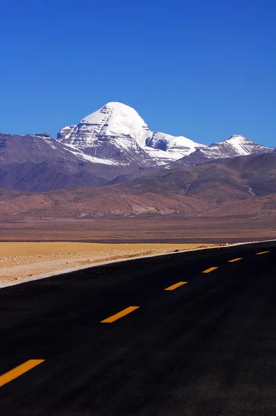 Пейзаж Знаменитой Святой Горы Кайлас Тибете — стоковое фото