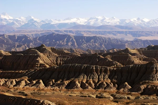 Krajobraz Górach Tybetu — Zdjęcie stockowe