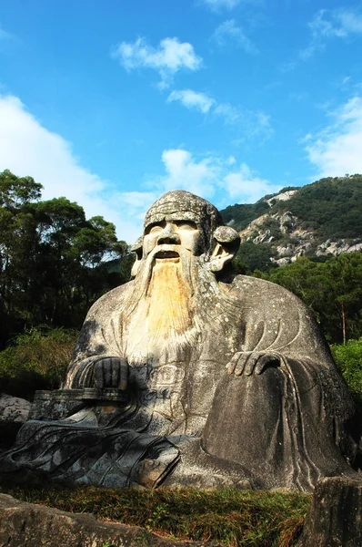Jätte staty av laozi — Stockfoto