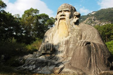 Giant statue of Laozi clipart