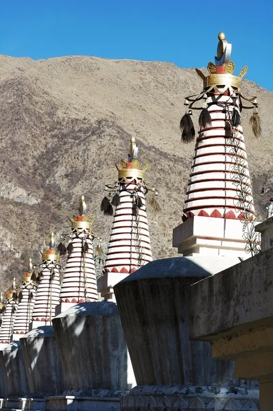 흰색 stupa — 스톡 사진
