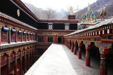 Tibetan lamasery clipart
