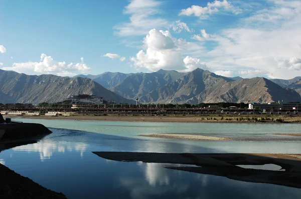 拉萨西藏的风景 — 图库照片