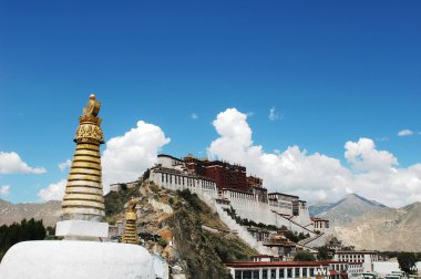 Potala Palace in Lhasa Tibet clipart