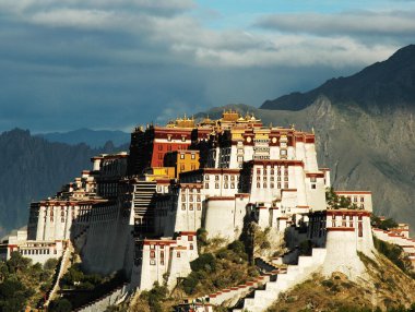 Potala Palace in Lhasa Tibet clipart