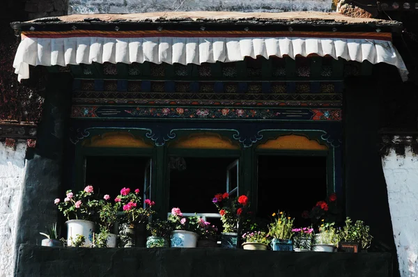 Tibetisches Fenster — Stockfoto