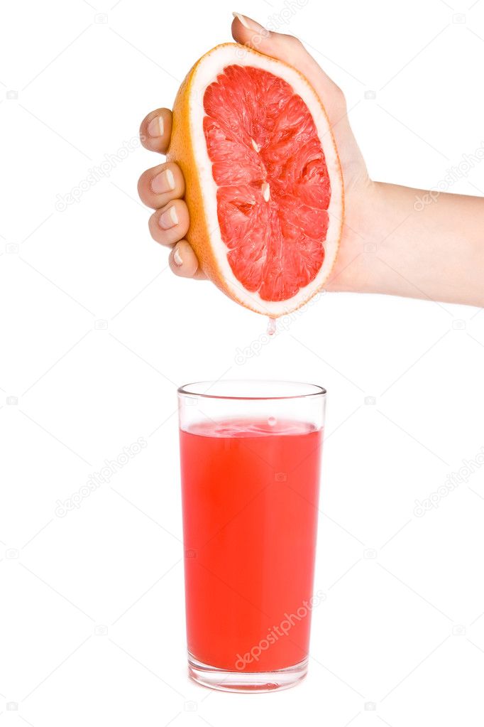 Fresh juice of grapefruit.