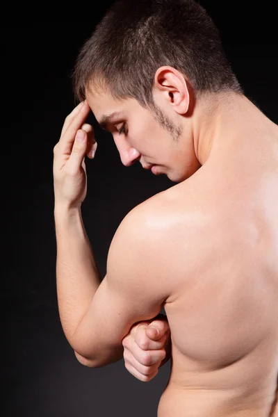 stock image Guy with a naked torso