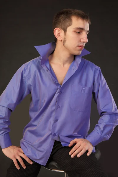 Fashion shot of a macho man — Stock Photo, Image