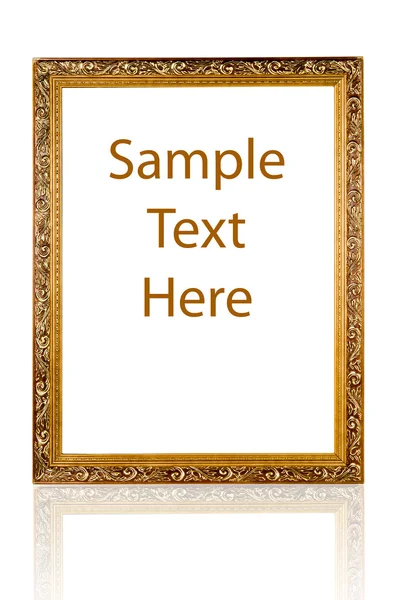 Gouden frame met een decoratief patroon — Stockfoto