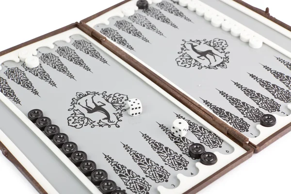 Portables Backgammon — Stockfoto