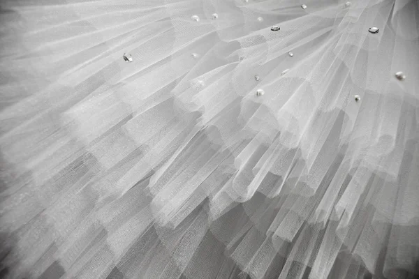 Detail of a wedding dress — Stock Photo, Image