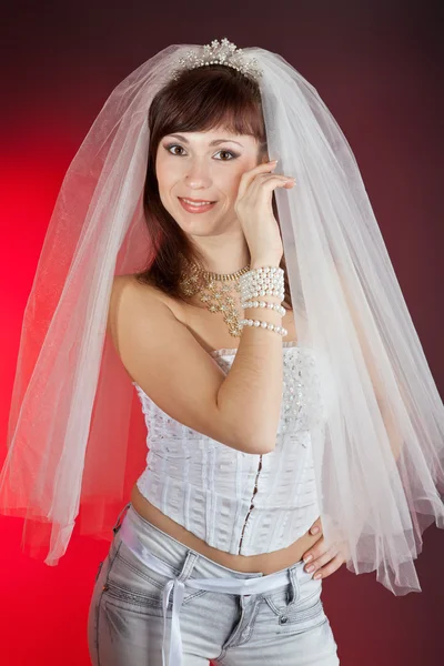 Creative bride — Stock Photo, Image