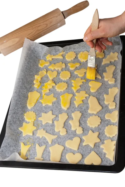 Preparing Christmas Cookies — Stock Photo, Image
