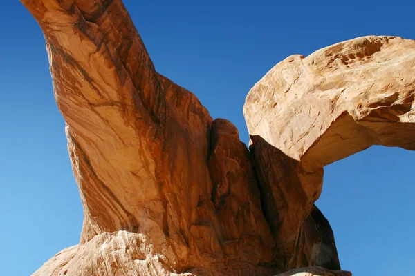 Podwójne Łuku Park Narodowy Arches Utah — Zdjęcie stockowe
