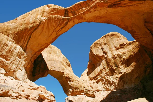 Double Arch Arches National Park Utah — Stockfoto