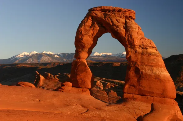 Arco Delicado Parque Nacional Dos Arcos Utah — Fotografia de Stock