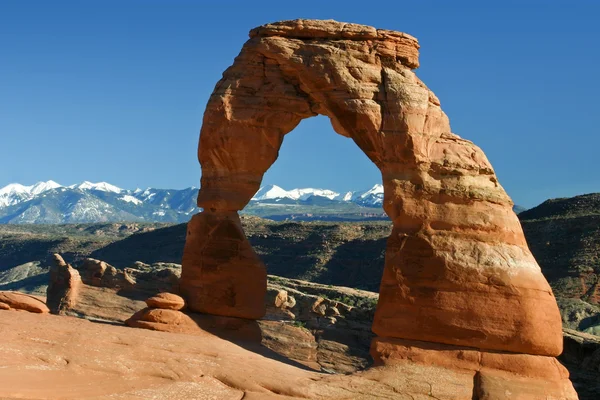 Arco Delicado Parque Nacional Dos Arcos Utah — Fotografia de Stock